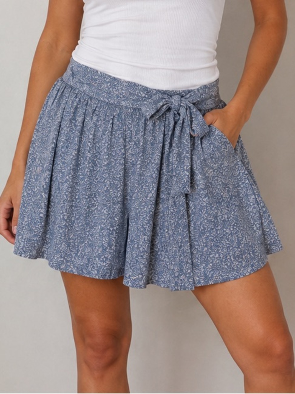 GeeGee Floral Ruffle Skort | Size 1X